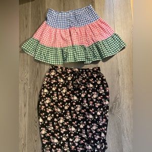 Multi and floral print skirt 2